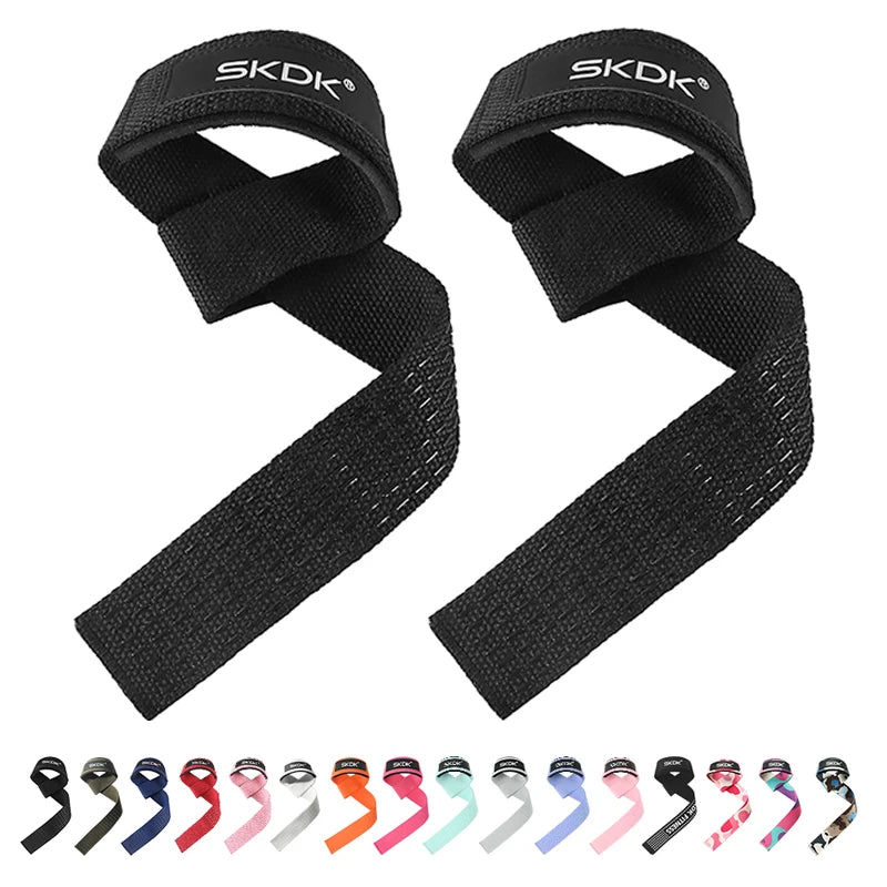 2PC/4PC/3PAIR Weightlifting Straps Anti-Slip Silicone Lifting Wrist Straps Strength Training Deadlifts Crossfit Hand Grips Wrist